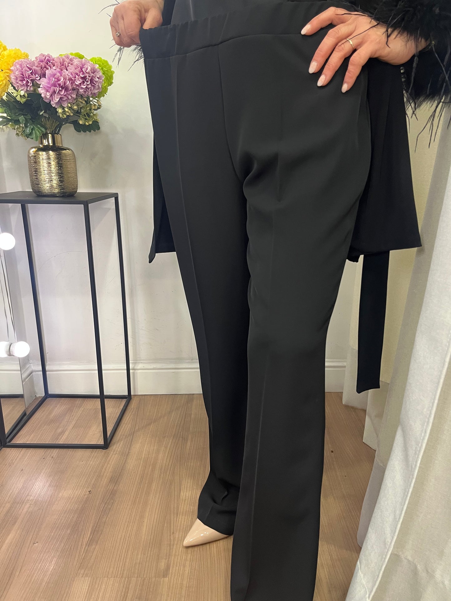 Tailleur plumes