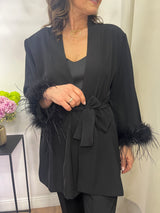 Tailleur plumes