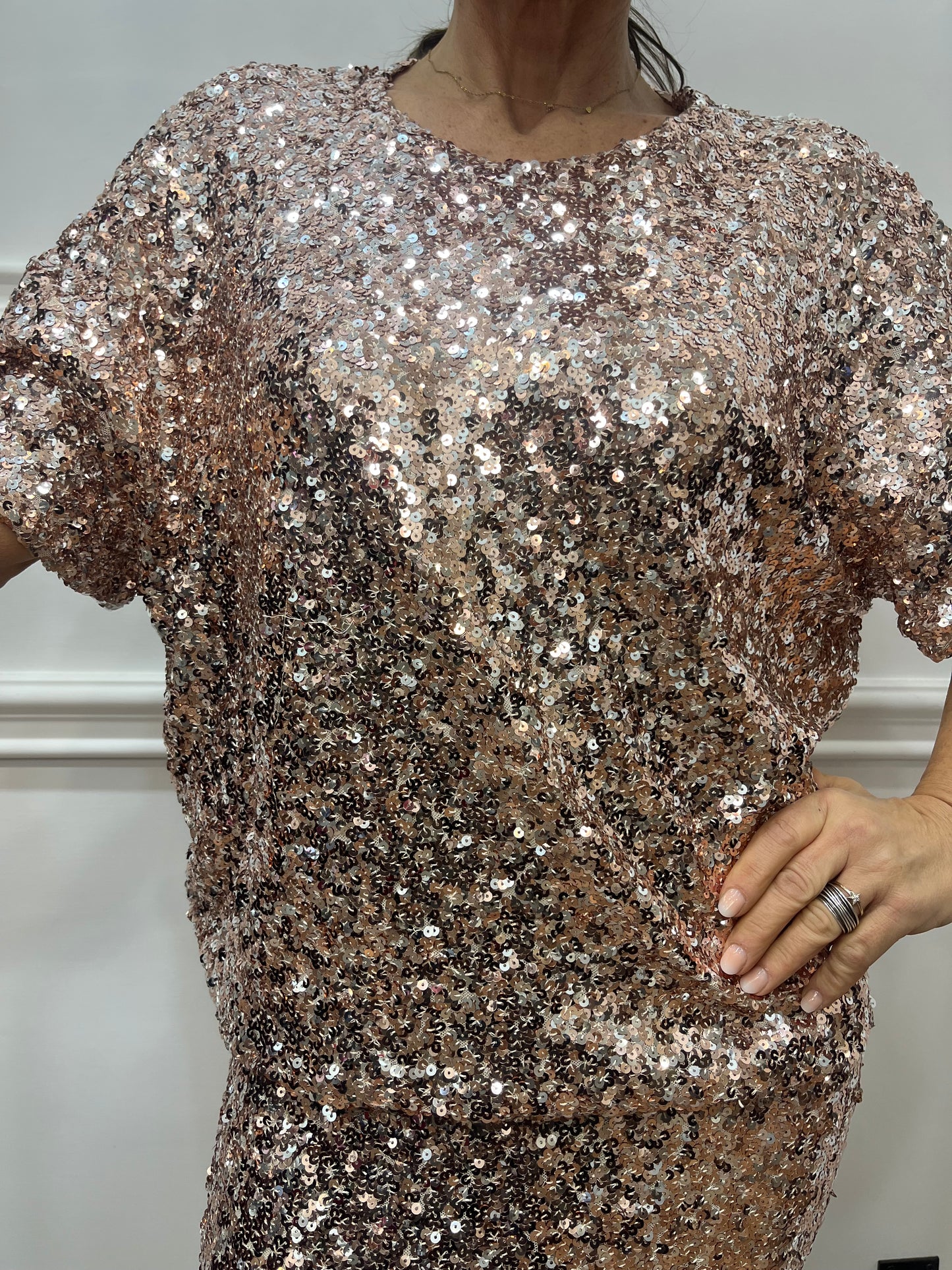Blusa paillettes