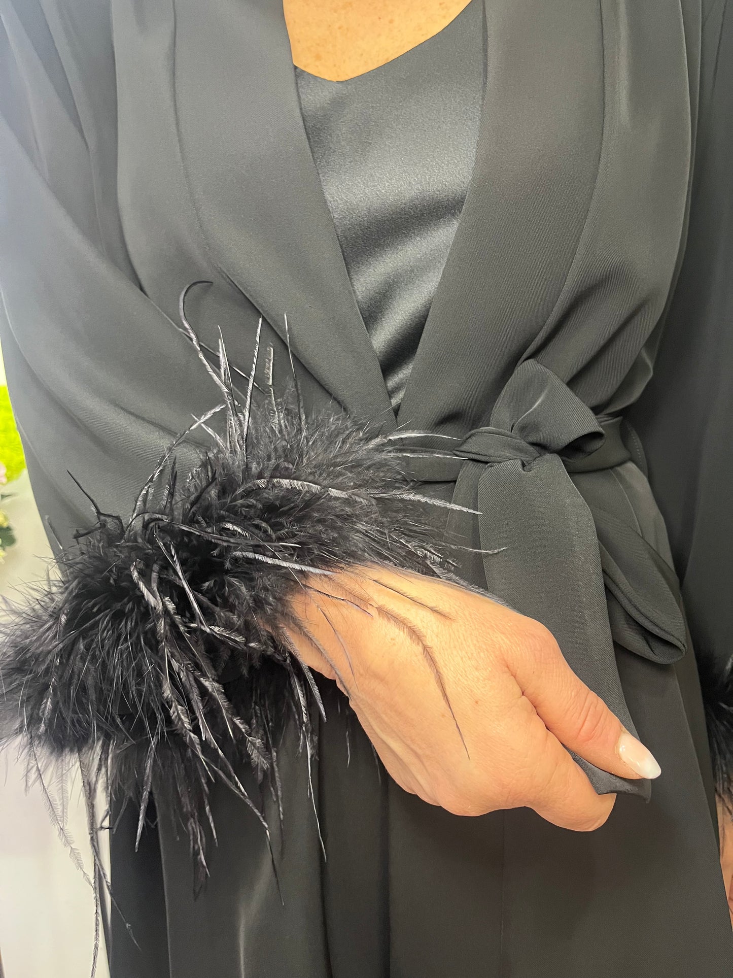 Tailleur plumes
