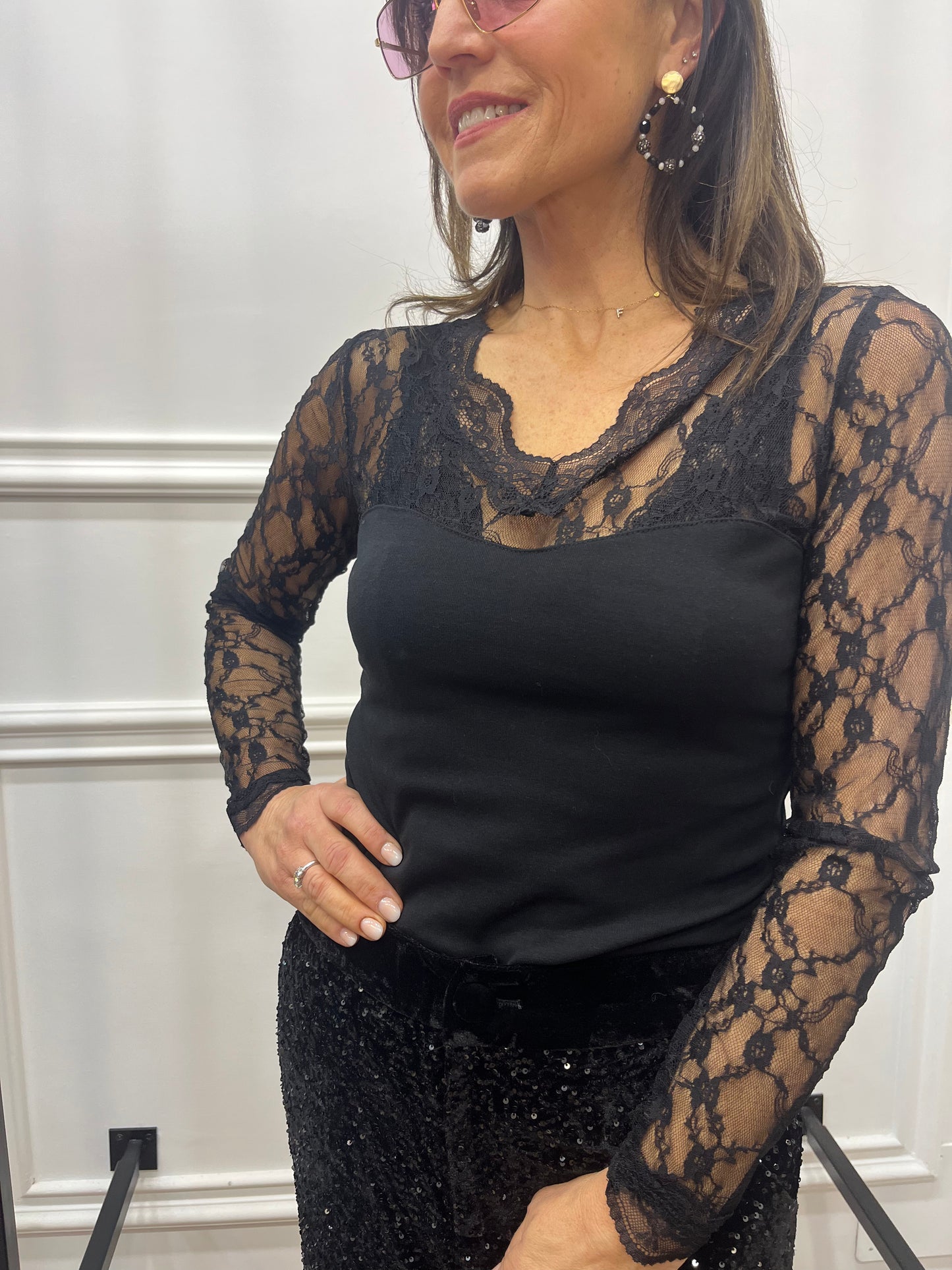 Sotto giacca in pizzo